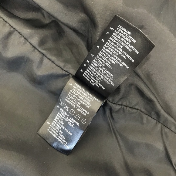 Black Faux Leather Crop Moto Biker Jacket - Picture 10 of 11